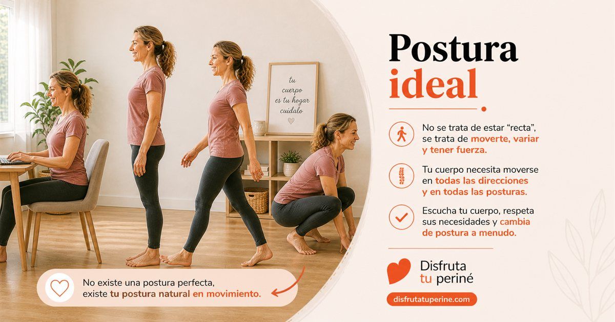 Mujer con postura natural y consciente, sin imposiciones rígidas sobre lo que debe ser una postura ideal